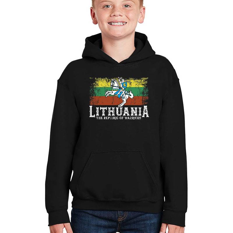 Lithuanian Flag and White Knight Coat of Arms Knight Lithuanian Symbols Richardson Premium Trucker Snapback Caps