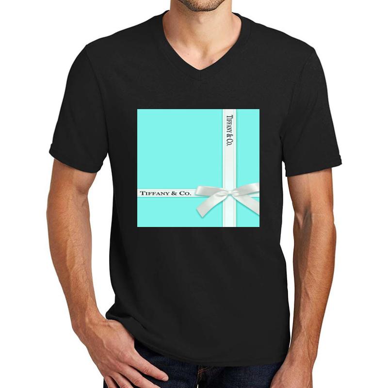 Tiffany And Co. Unisex V-Neck T-Shirt Men Black