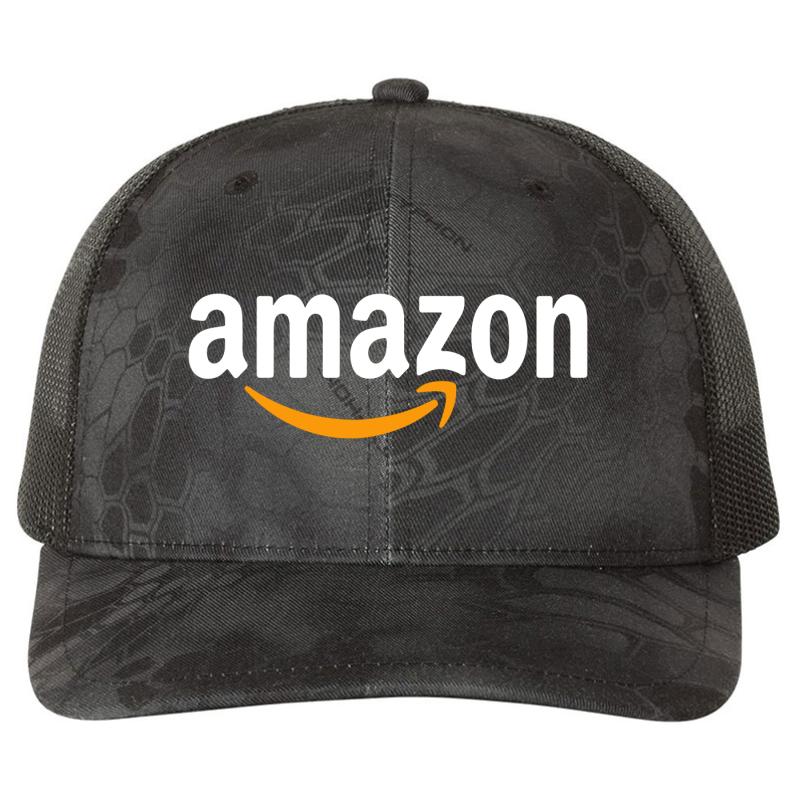 Amazon Employee Richardson Premium Trucker Snapback Cap  Kryptek Typhon Black