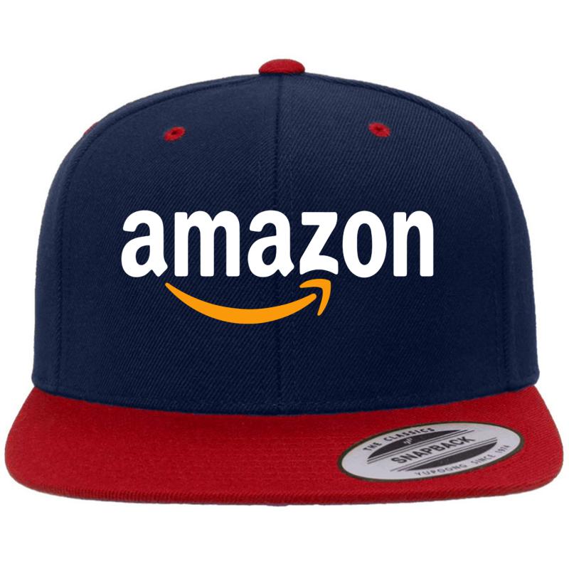 Amazon Employee Premium Flat Bill Snapback Cap  Navy