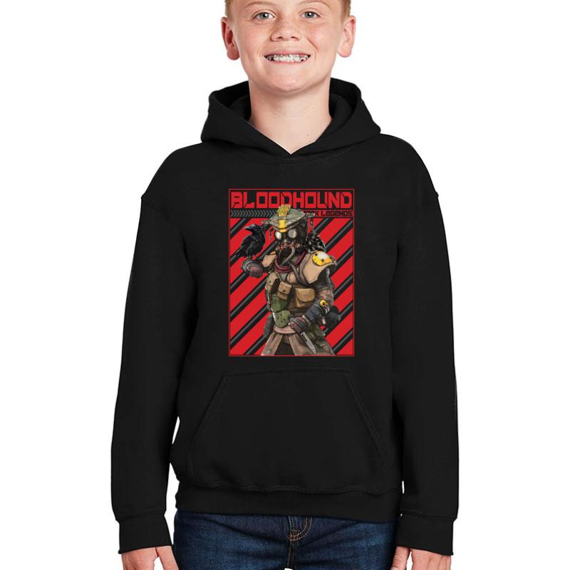 Apex Legends Bloodhound Youth Hooded Sweatshirt Boy Black