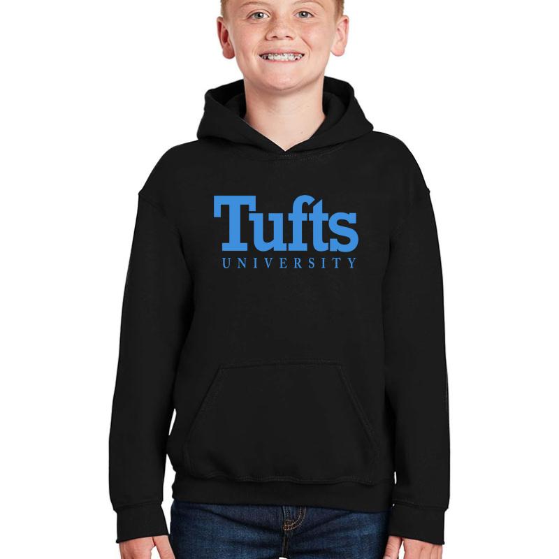 Tufts University Youth Hooded Sweatshirt Boy Black