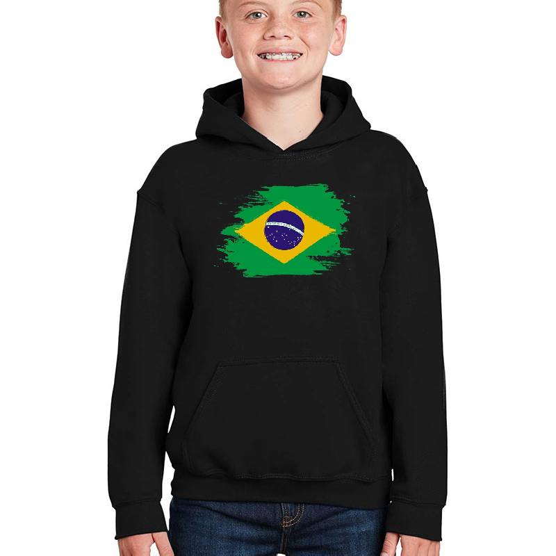Brazil Flag, Brazil flag t-shirt, distressed flag, distressed brazil flag Unisex Hooded Sweatshirts