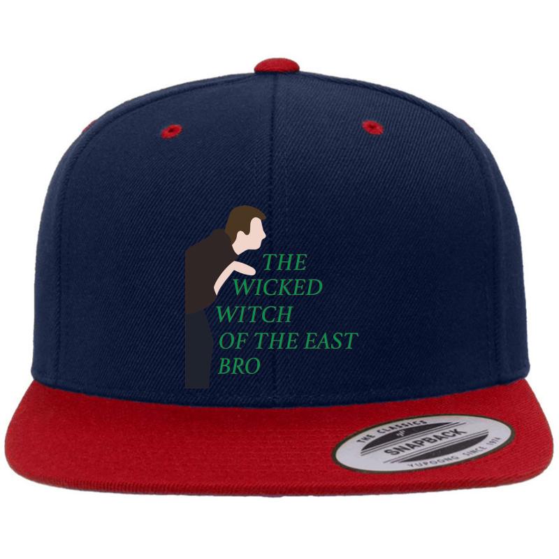 Wicked Witch Of The East Bro Premium Flat Bill Snapback Cap  Navy