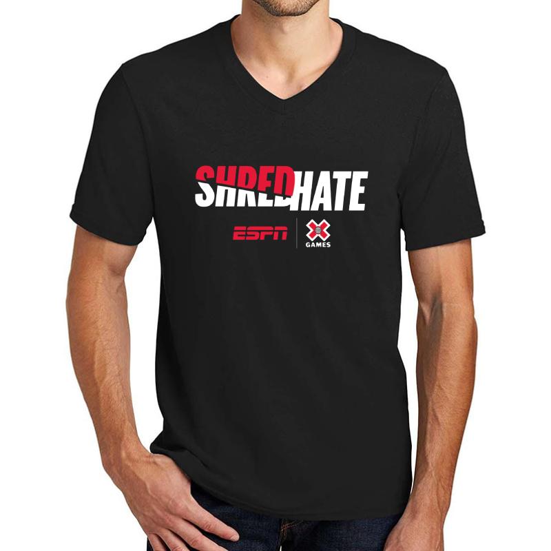 The Ultimate Goal Of Shred Hate Unisex V-Neck T-Shirt Men Black