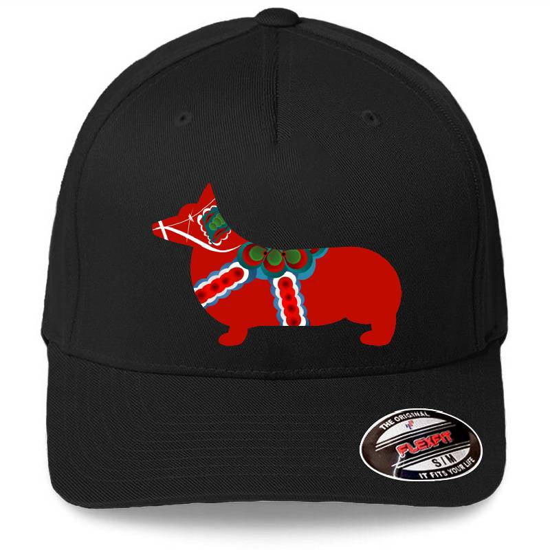 Dala Corgi - Swedish Dala Horse Richardson Premium Trucker Snapback Caps