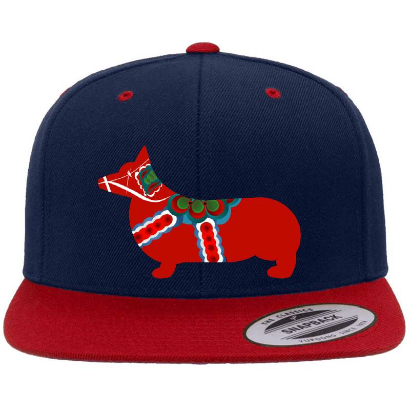 Dala Corgi - Swedish Dala Horse Richardson Premium Trucker Snapback Caps