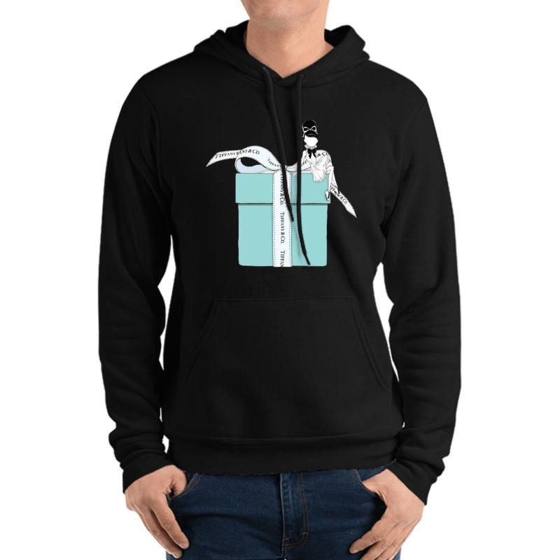 Untitled - Tiffany Co Unisex Hooded Sweatshirt Men Black