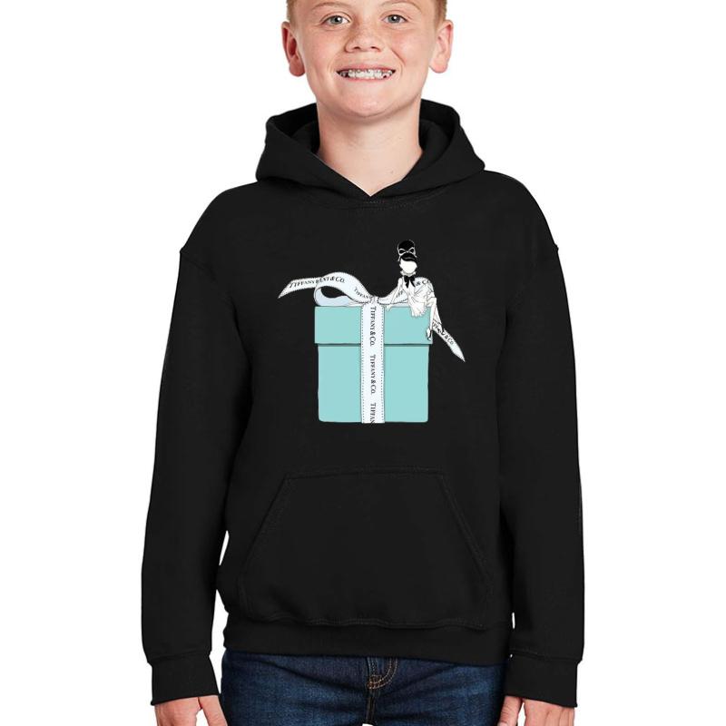 Untitled - Tiffany Co Youth Hooded Sweatshirt Boy Black