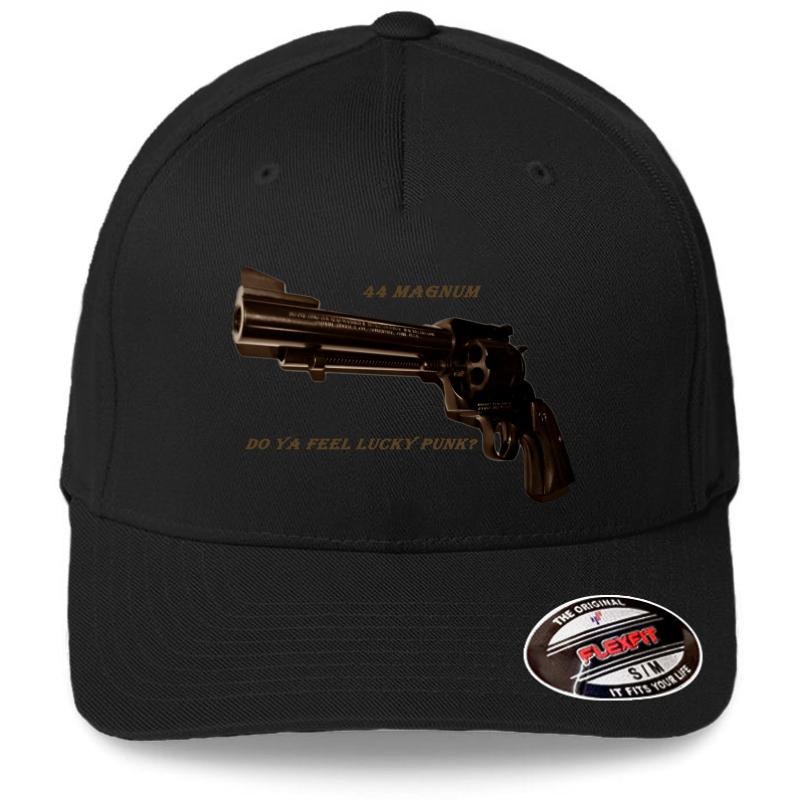 44 Magnum Flexfit Baseball Cap  Black