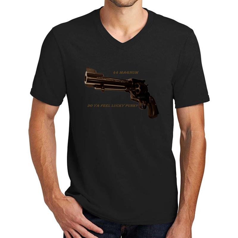 44 Magnum Unisex V-Neck T-Shirt Men Black