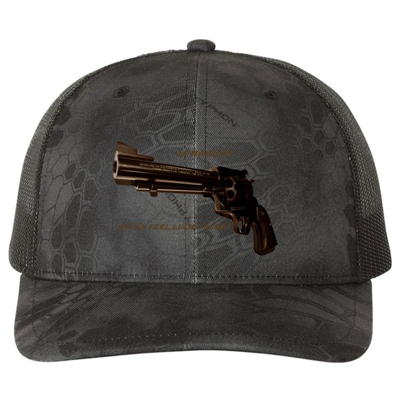 44 Magnum Richardson Premium Trucker Snapback Cap  Kryptek Typhon Black