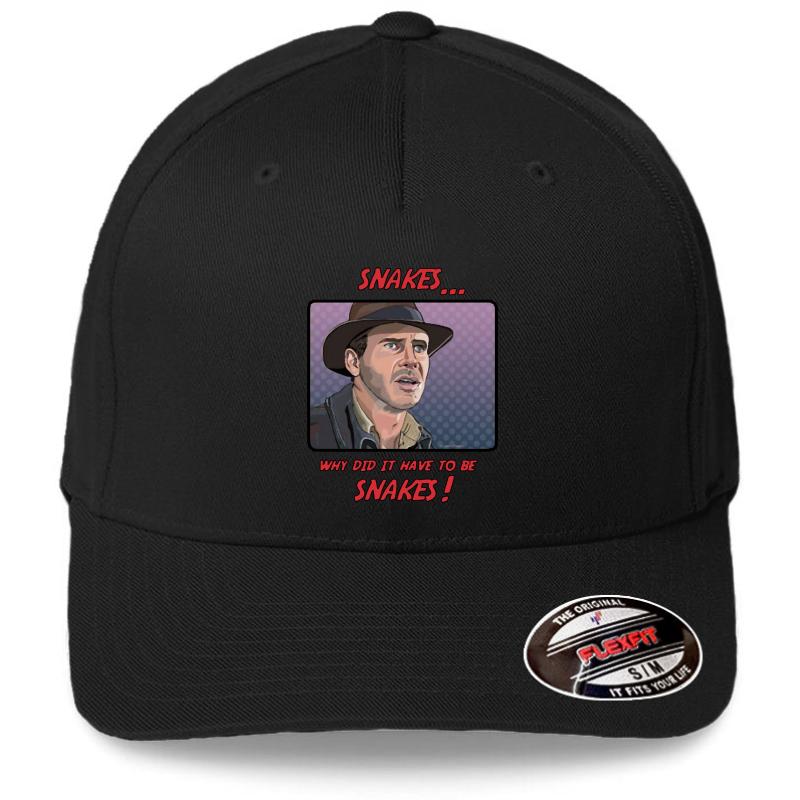 Why Did It Have To Be Snakes Snake Quotes Flexfit Baseball Cap  Black