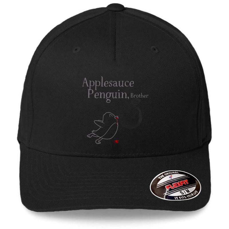 #Tvd Applesauce Penguin Brother Flexfit Baseball Cap  Black