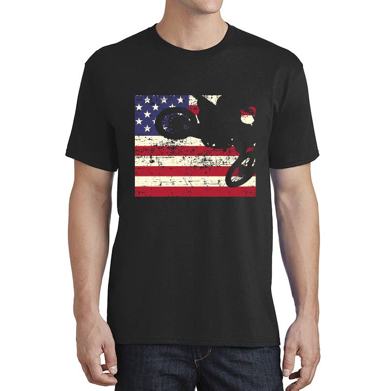 Dirt-Bike-American-Flag--Motocross-Enduro- Richardson Premium Trucker Snapback Caps