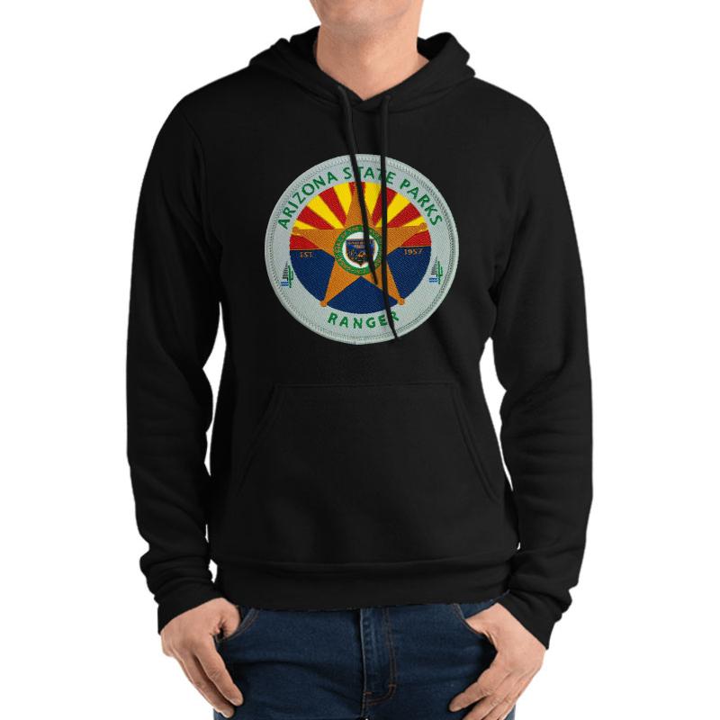 Arizona State Parks Ranger Unisex Hooded Sweatshirt Men Black