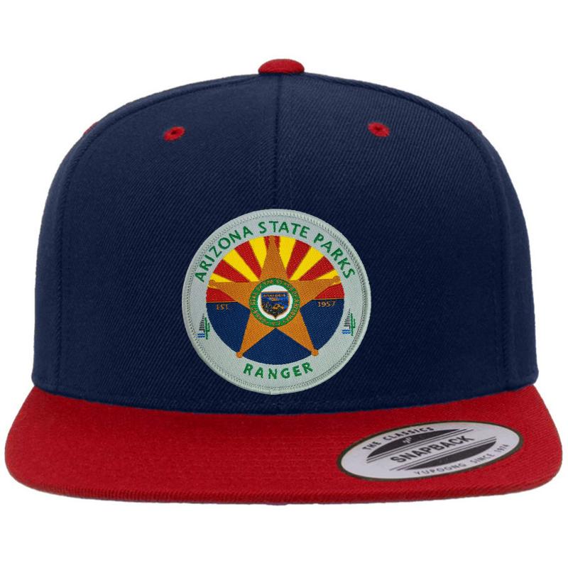 Arizona State Parks Ranger Premium Flat Bill Snapback Cap  Navy