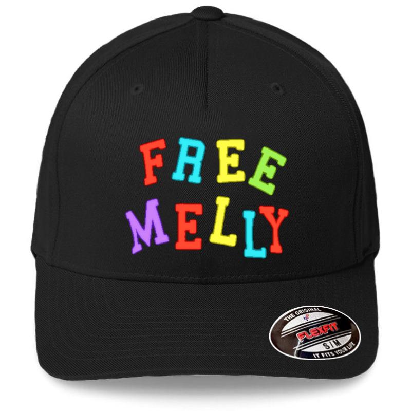 Ynw Melly Free Jail Flexfit Baseball Cap  Black