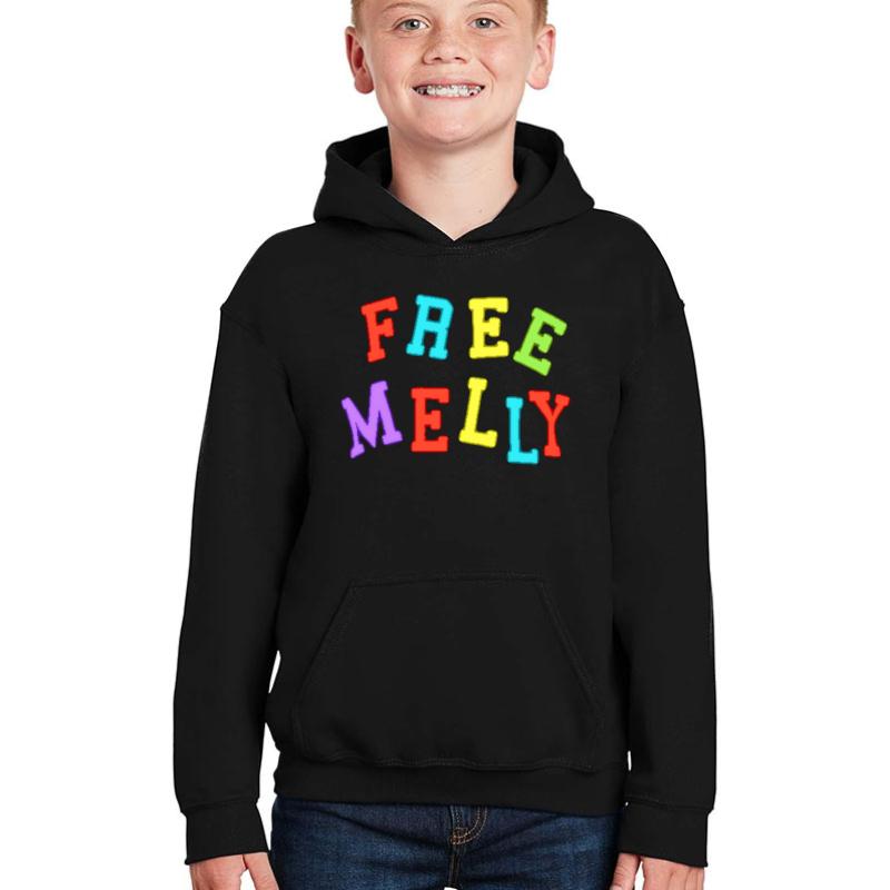 Ynw Melly Free Jail Youth Hooded Sweatshirt Boy Black