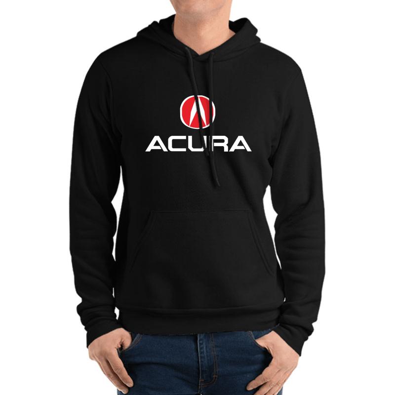 Acura Unisex Hooded Sweatshirt Men Black