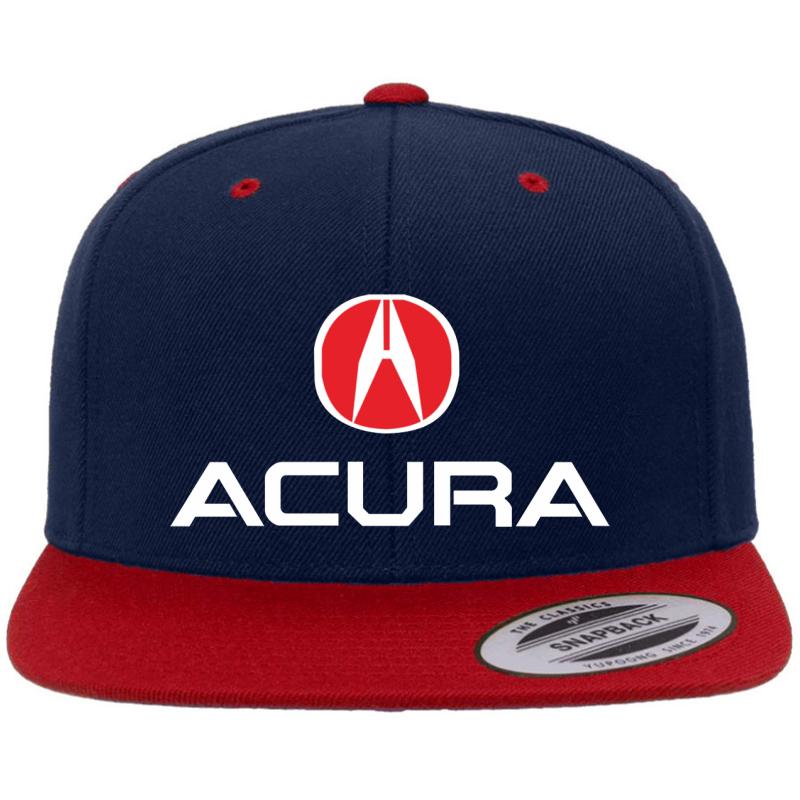 Acura Premium Flat Bill Snapback Cap  Navy