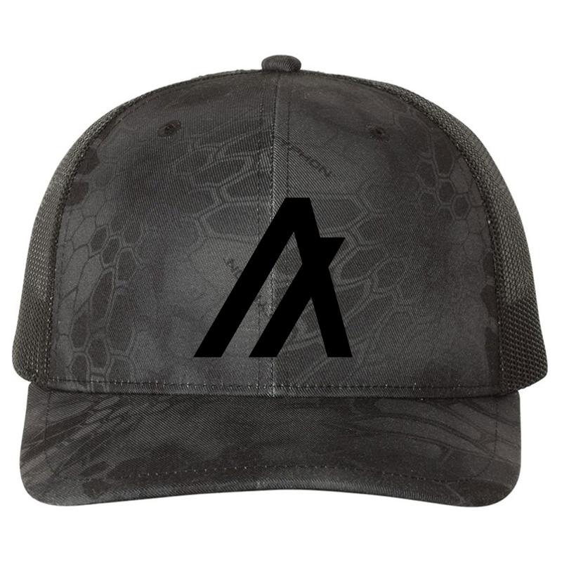 Algorand Logo Crypto Algo Altcoin Richardson Premium Trucker Snapback Cap  Kryptek Typhon Black