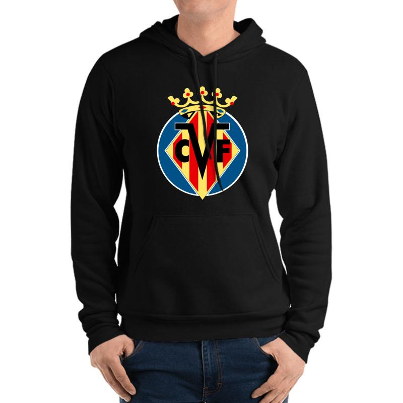 Villarreal Cf Unisex Hooded Sweatshirt Men Black