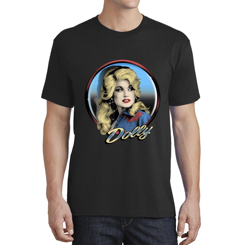 Vintage Retro Dolly Parton's Women Girls Unisex T-Shirt Men Black