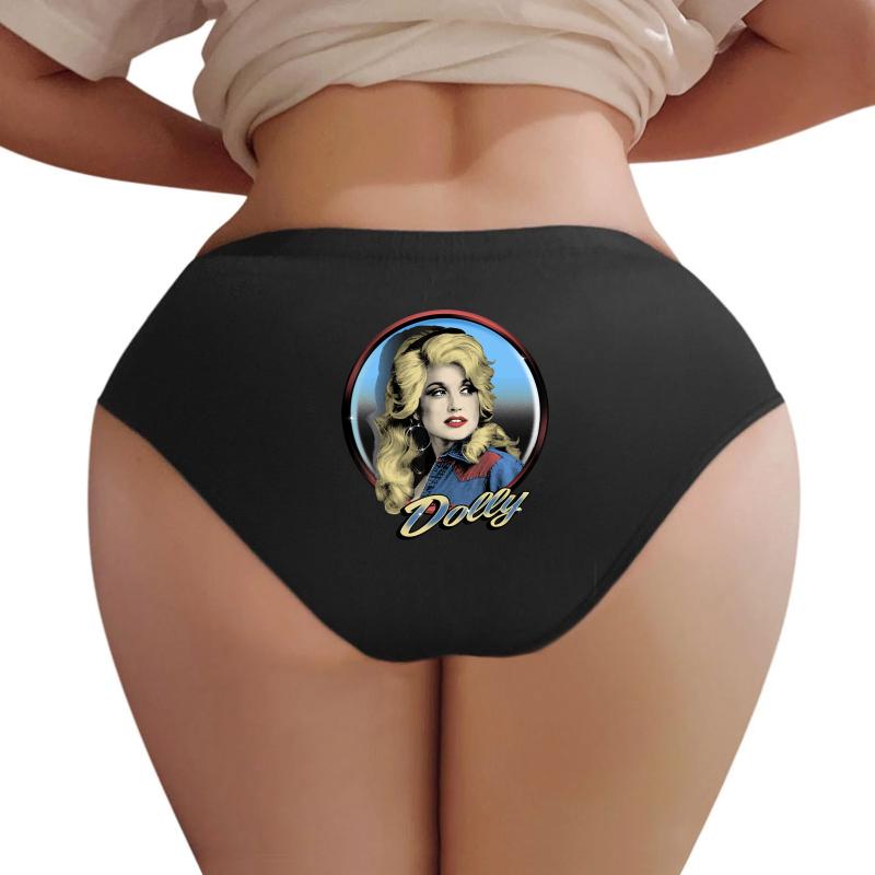 Vintage Retro Dolly Parton's Women Girls Women Underwear Panties Women Black