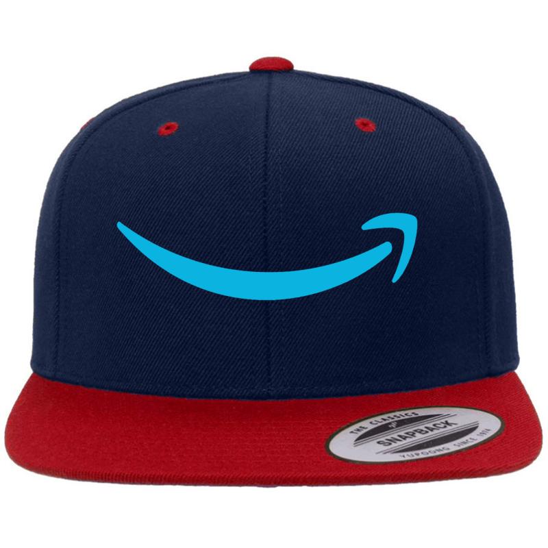 Amazon Employee Premium Flat Bill Snapback Cap  Navy