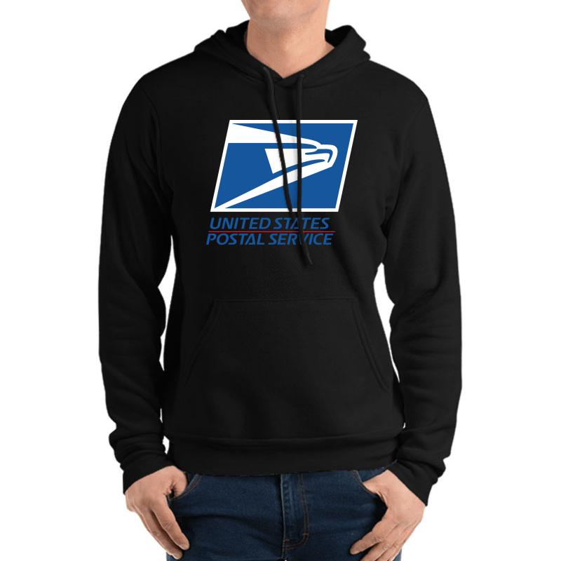 United States Postal Service Unisex Hooded Sweatshirt Men Black