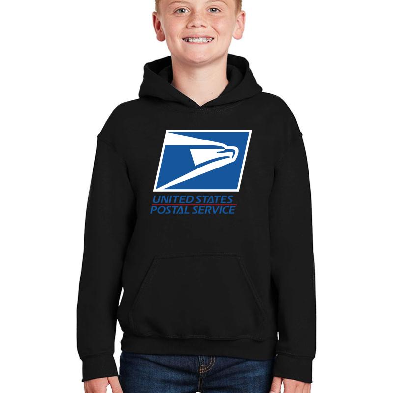 United States Postal Service Youth Hooded Sweatshirt Boy Black