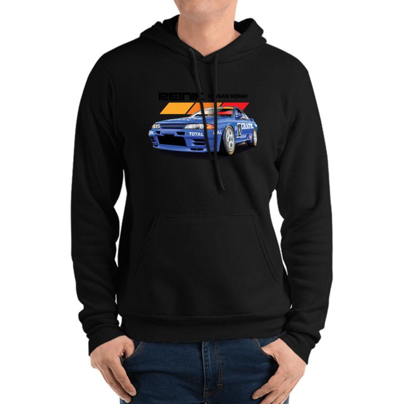 90S Style - Calsonic Gtr Unisex Hooded Sweatshirt Men Black