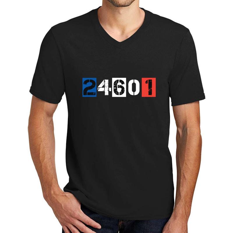 24601 Les Miserables  Unisex V-Neck T-Shirt Men Black