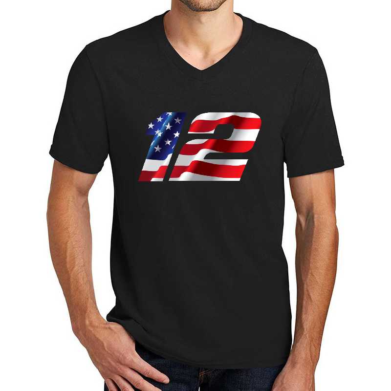 Ryan Blaney Usa Flag 12 Unisex T-shirts