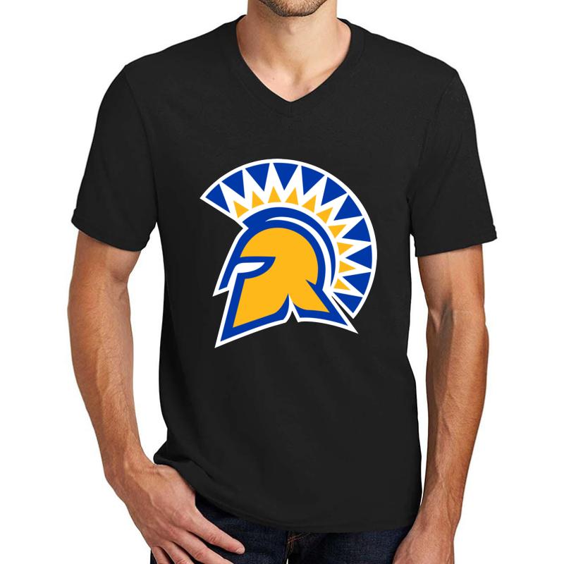 The Spartans San Jose State-Icon Unisex V-Neck T-Shirt Men Black