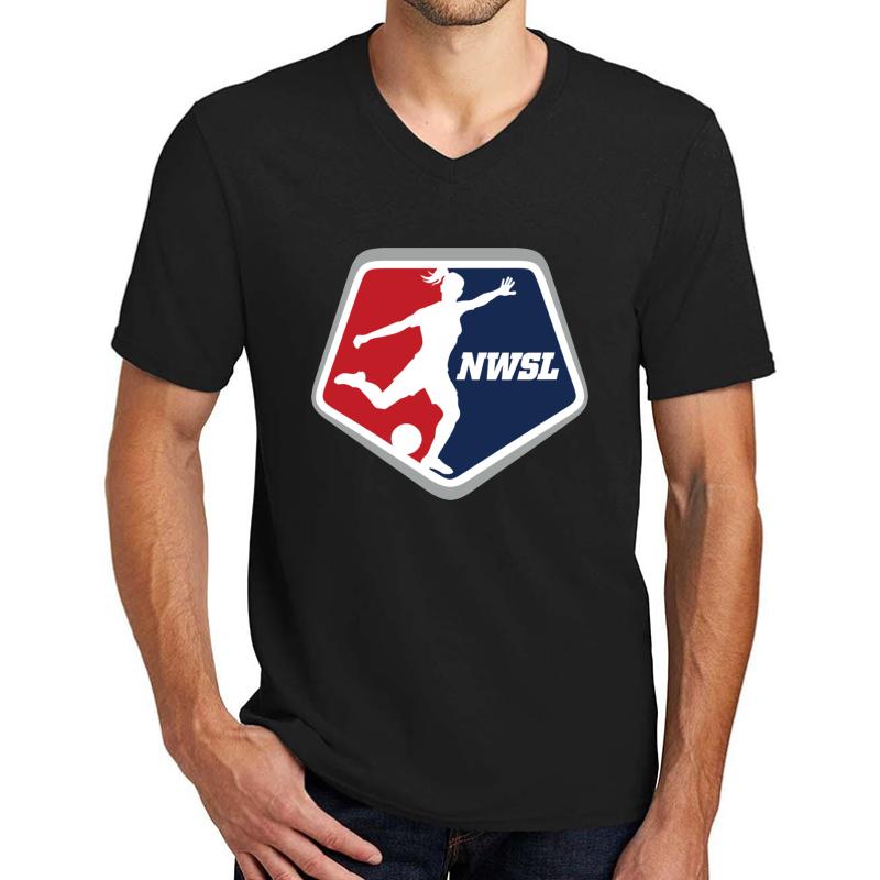 Us Women's Soccer Unisex V-Neck T-Shirt Men Black