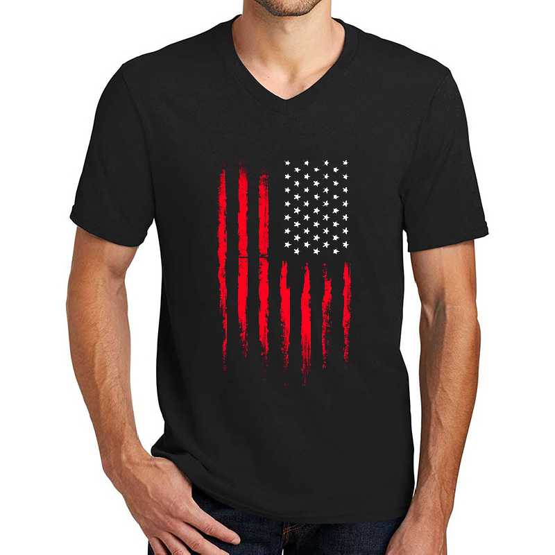 Red American flag Unisex T-shirts