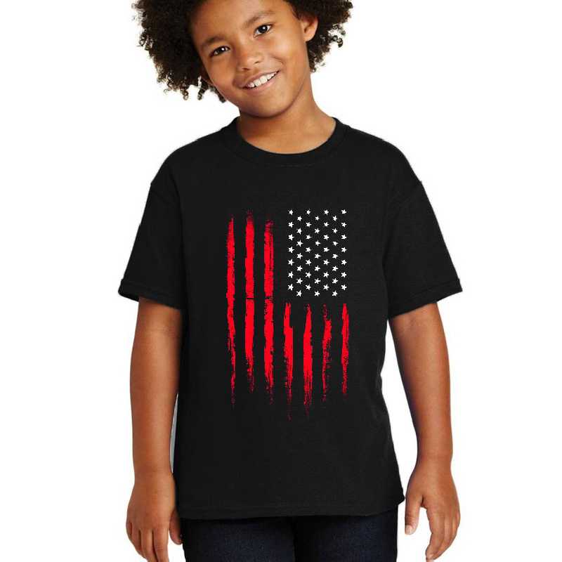 Red American flag Unisex T-shirts