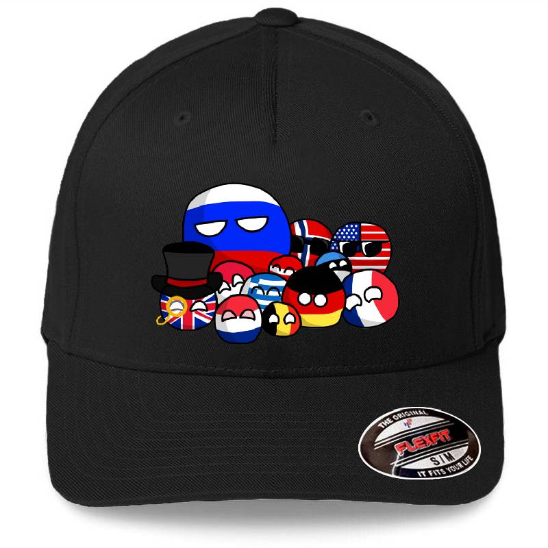 Countryballs Premium Flat Bill Snapback Caps