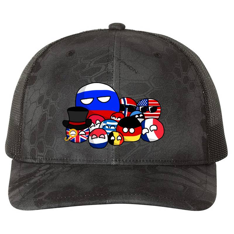 Countryballs Premium Flat Bill Snapback Caps