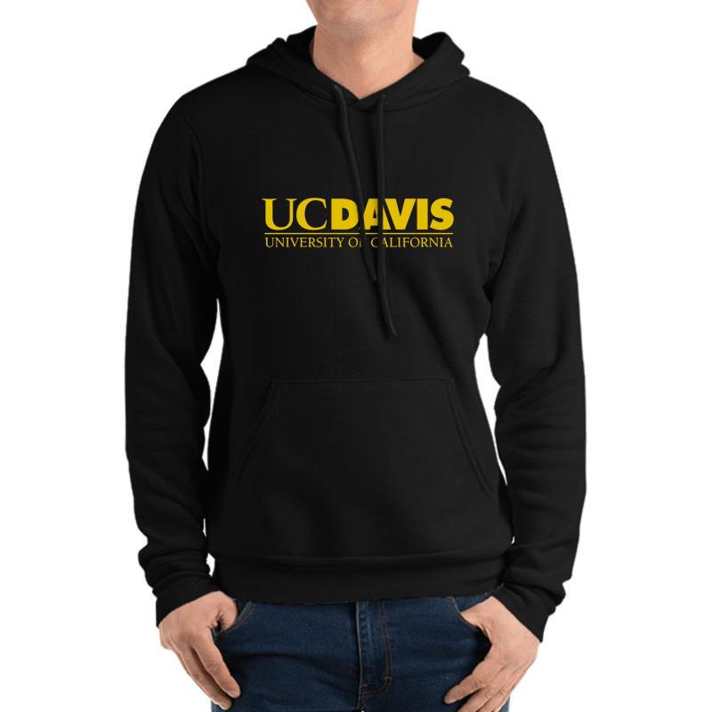 Uc Davis University Unisex Hooded Sweatshirt Men Black