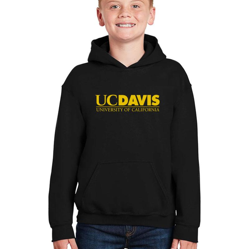 Uc Davis University Youth Hooded Sweatshirt Boy Black