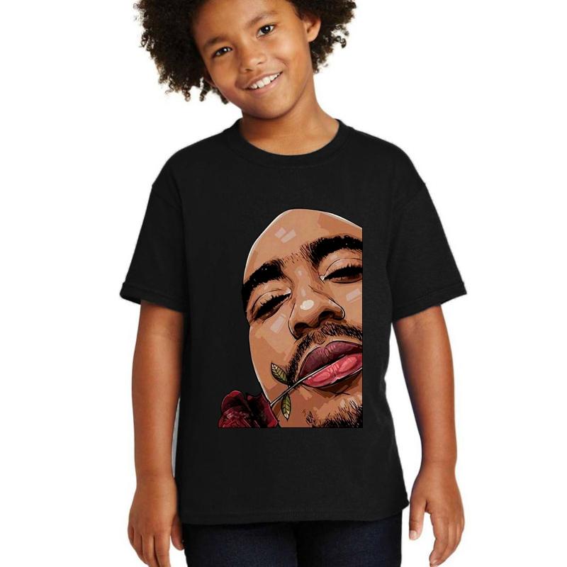 2Pac Youth T-Shirt Boy Black