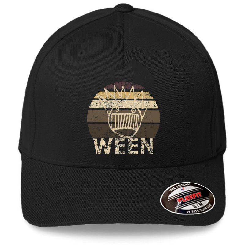 Ween Vintage Retro Boognish Essential  Flexfit Baseball Cap  Black