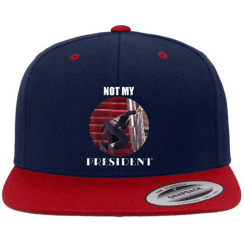 Joe Biden Falling Down Stairs Not My President Youth Hooded Sweatshirts