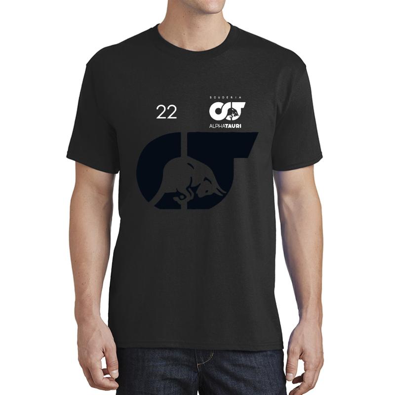 Yuki Tsunoda 22 New 2021 Alphatauri F1 Team Customized Unisex T-Shirt Men Black