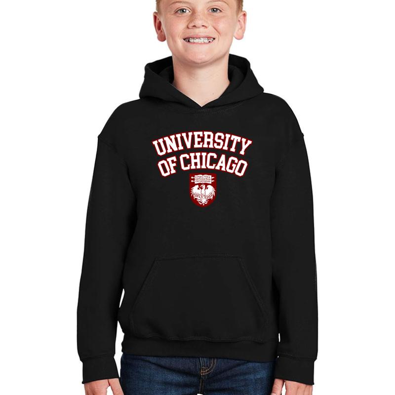 University Of Chicago Youth Hooded Sweatshirt Boy Black