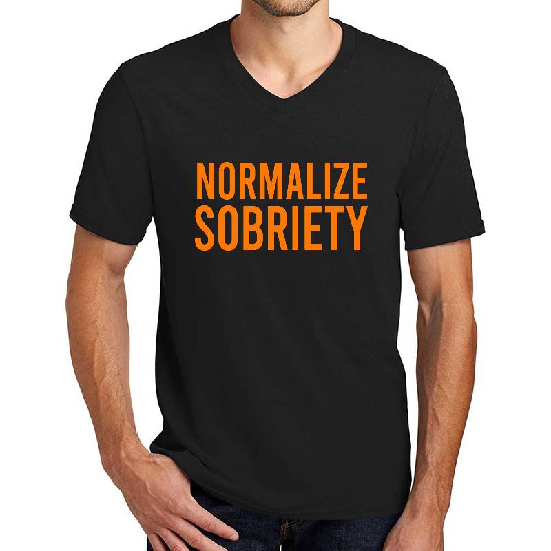 Normalize Sobriety Sobriety Gift Sober Af Sober Anniversary Sober & Proud Recovery Milestone Premium Flat Bill Snapback Caps