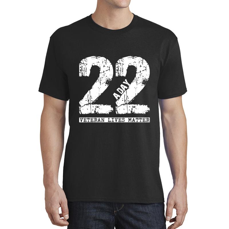 22 A Day Veteran 22 A Day Veteran Suicide Apparel Unisex T-Shirt Men Black